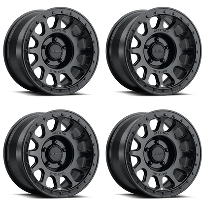 (set of 4) Method MR709-HD Matte Black | 20x9" +12mm | 5x5in Wheel