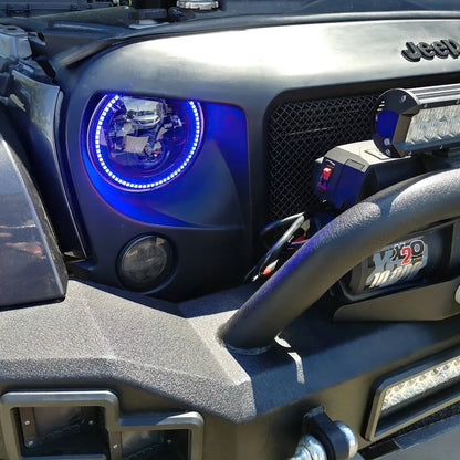 Oracle 7in LED Headlights Black Bezel | Jeep Wrangler 97-18 (5769-333)