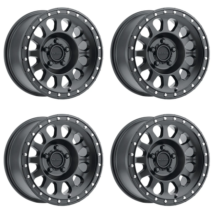 (set of 4) Method MR315 Matte Black | 17x9" -12mm | 5x5in Wheel