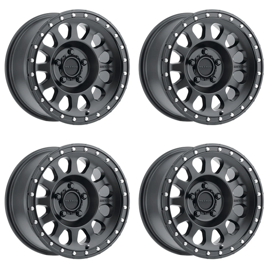 (set of 4) Method MR315 Matte Black | 17x9" -12mm | 5x5in Wheel