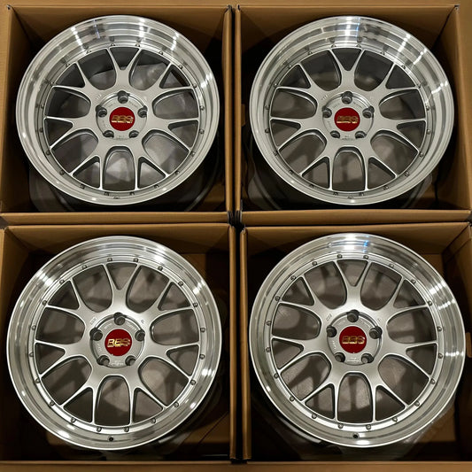 BBS LM-R 20x9.5 +23, 20x11 +40 5x120 Diamond Silver (SET)
