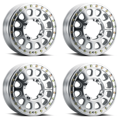 (set of 4) Method MR401-R UTV Beadlock High Offset | 15x5" +40mm | 5x4.5in Wheel