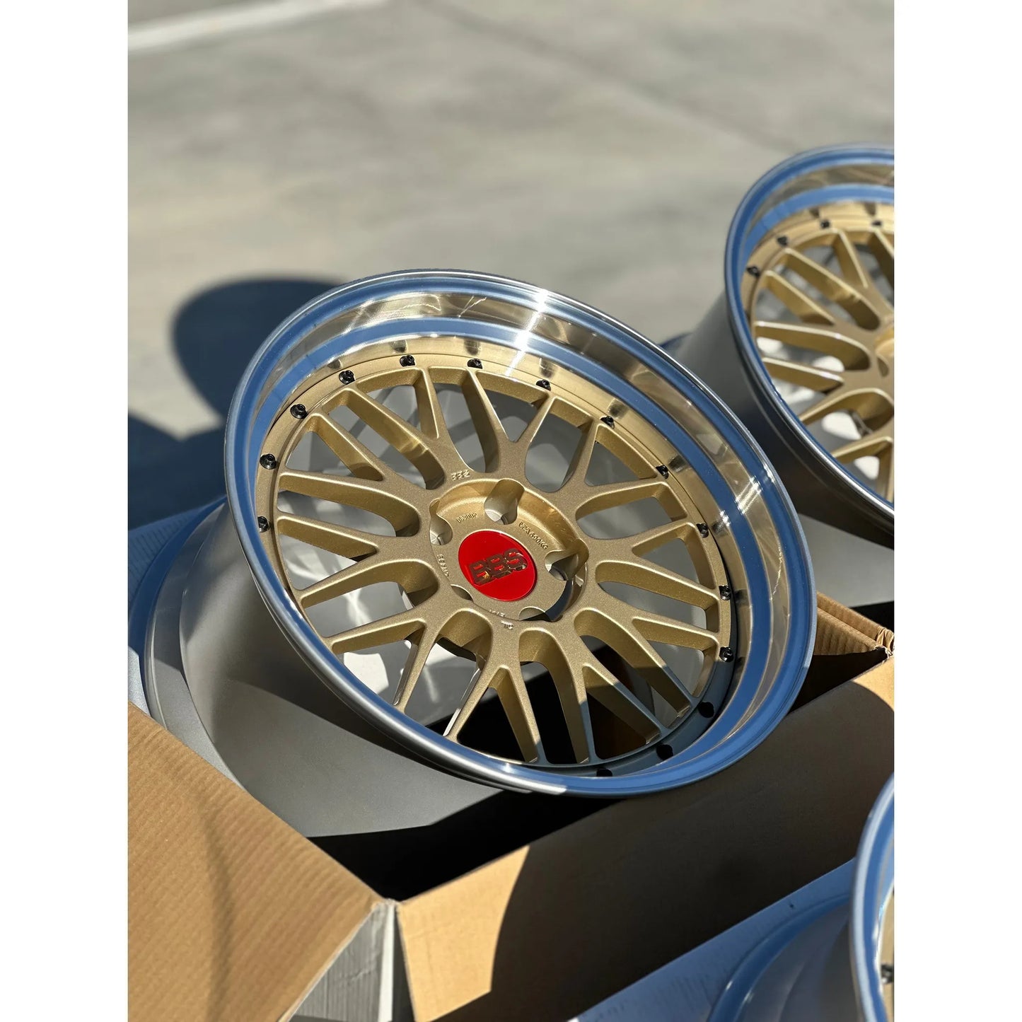 BBS LM 19x9.5 +22, 19x11 +37 5x120 Gold (SET)