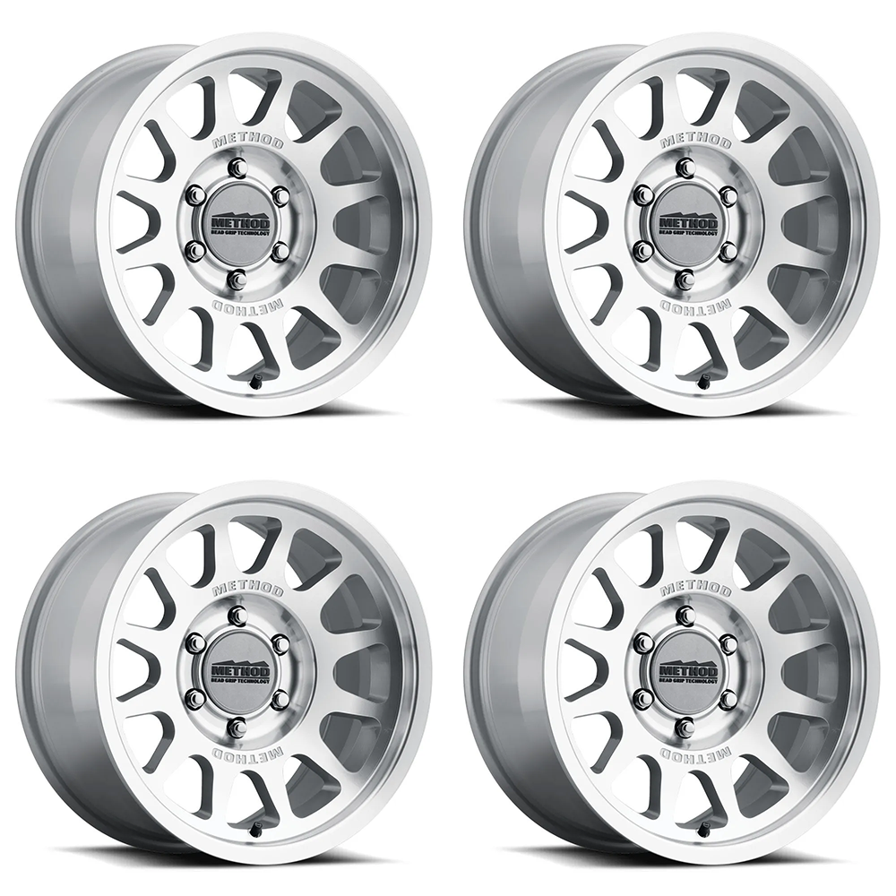 (set of 4) Method MR703 Machined | 17x8.5" +35mm | 6x5.5in Wheel