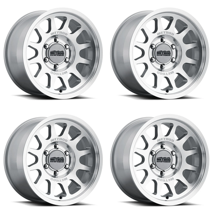 (set of 4) Method MR703 Machined | 17x8.5" +35mm | 6x5.5in Wheel