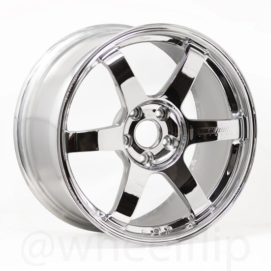 Volk Racing TE37 Saga S-Plus 18x9.5 +38 5x114.3 Chrome Plating (SET)