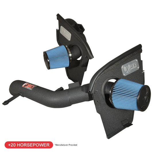 Injen 3.0L Twin Turbo Wrinkle Black Short Ram Intake System w/ MR Technology | BMW M3/M4 (14-18) / M2 (15-21) / 8 Series G14/G15/G16 / 3 Series G20/G21/G28 (SP1116WB)