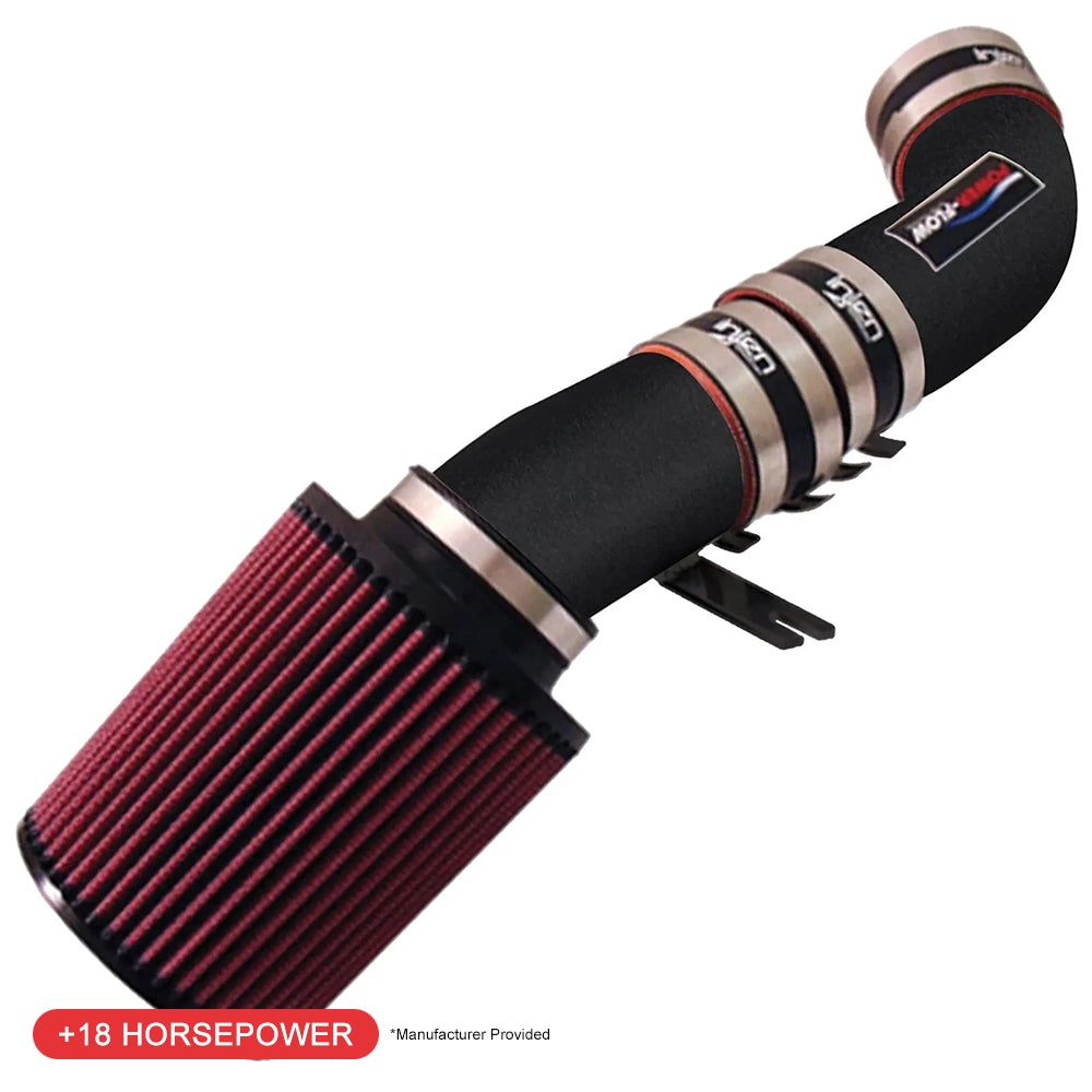 Injen 4.3L V6 Wrinkle Black Power-Flow Air Intake System | Chevrolet Blazer / Gmc S15 Jimmy / S10 Blazer / Sonoma / Porsche Cayenne (73-12)(PF7021WB)