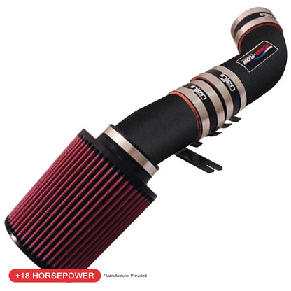 Injen 4.3L V6 Wrinkle Black Power-Flow Air Intake System | Chevrolet Blazer / Gmc S15 Jimmy / S10 Blazer / Sonoma / Porsche Cayenne (73-12)(PF7021WB)