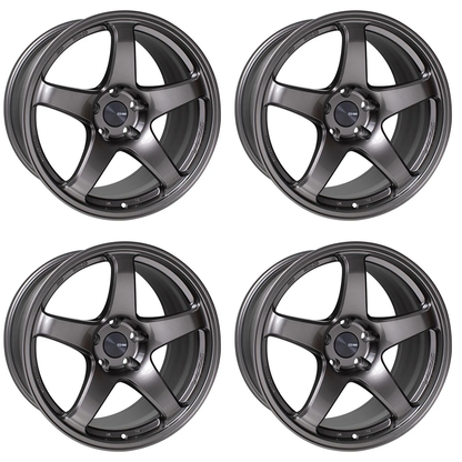 Enkei PF05 18x9.5 +38 5x114.3 Dark Silver (SET)