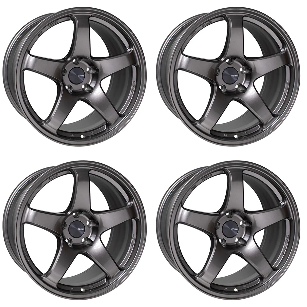 Enkei PF05 17x8 +35 5x114.3 Dark Silver (SET)