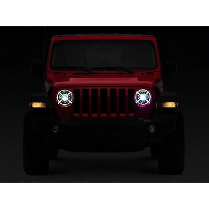 Raxiom 18-22 Jeep JL/JT 9-Inch LED Headlights w/ DRL & Halo | 2018-26 Wrangler/Jimmy (J137646)