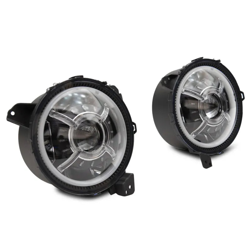 Raxiom 18-22 Jeep JL/JT 9-Inch LED Headlights w/ DRL & Halo | 2018-26 Wrangler/Jimmy (J137646)