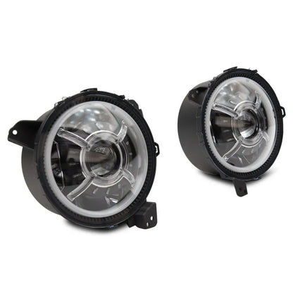 Raxiom 18-22 Jeep JL/JT 9-Inch LED Headlights w/ DRL & Halo | 2018-26 Wrangler/Jimmy (J137646)