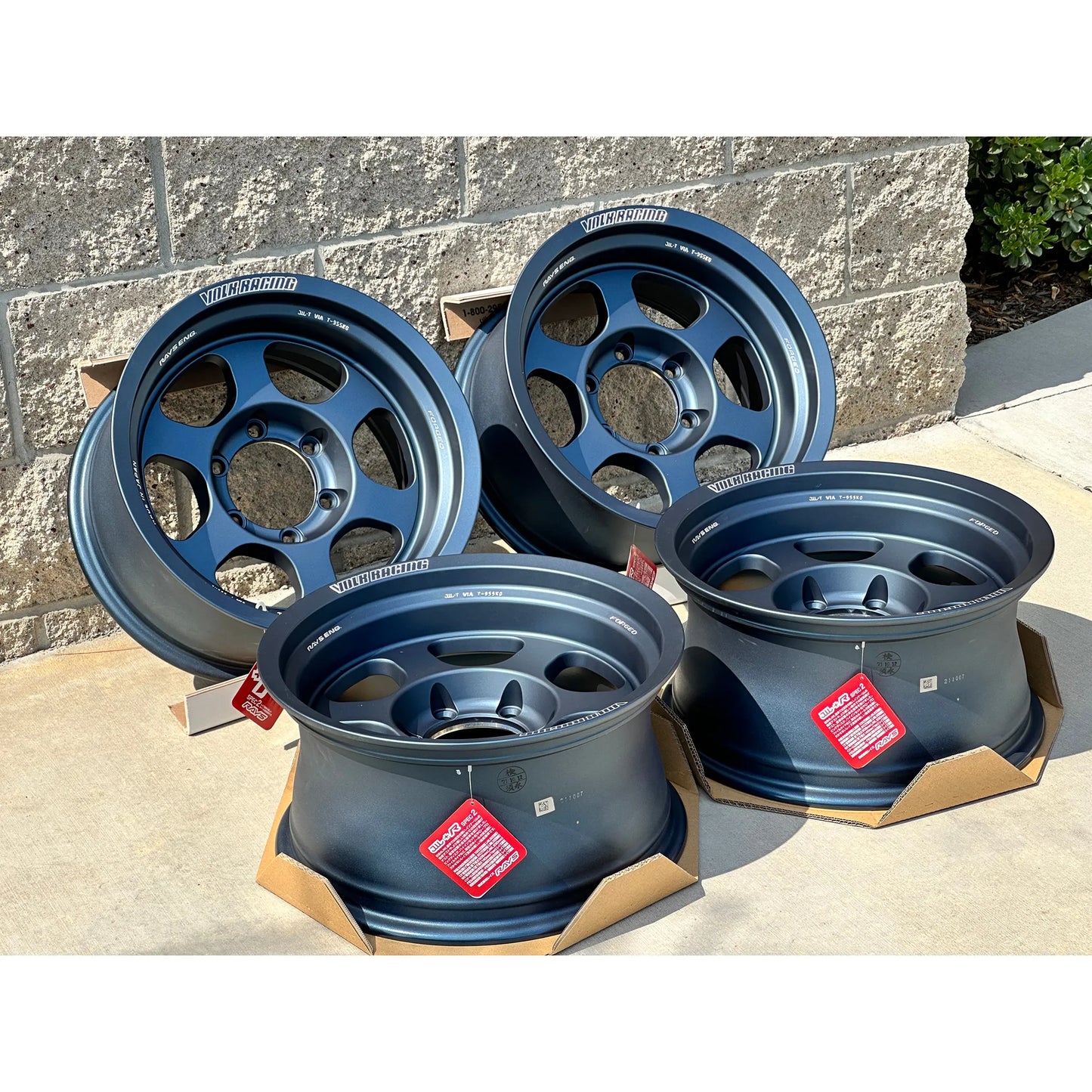 Volk Racing TE37XT M-Spec 16x8 -20, 6x139.7 Matte Blue Gunmetal (SET)