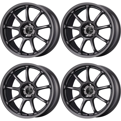 Enkei PF09 17x9 +45 5x114.3 Dark Silver (SET)