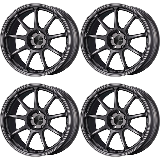 Enkei PF09 17x9 +45 5x114.3 Dark Silver (SET)