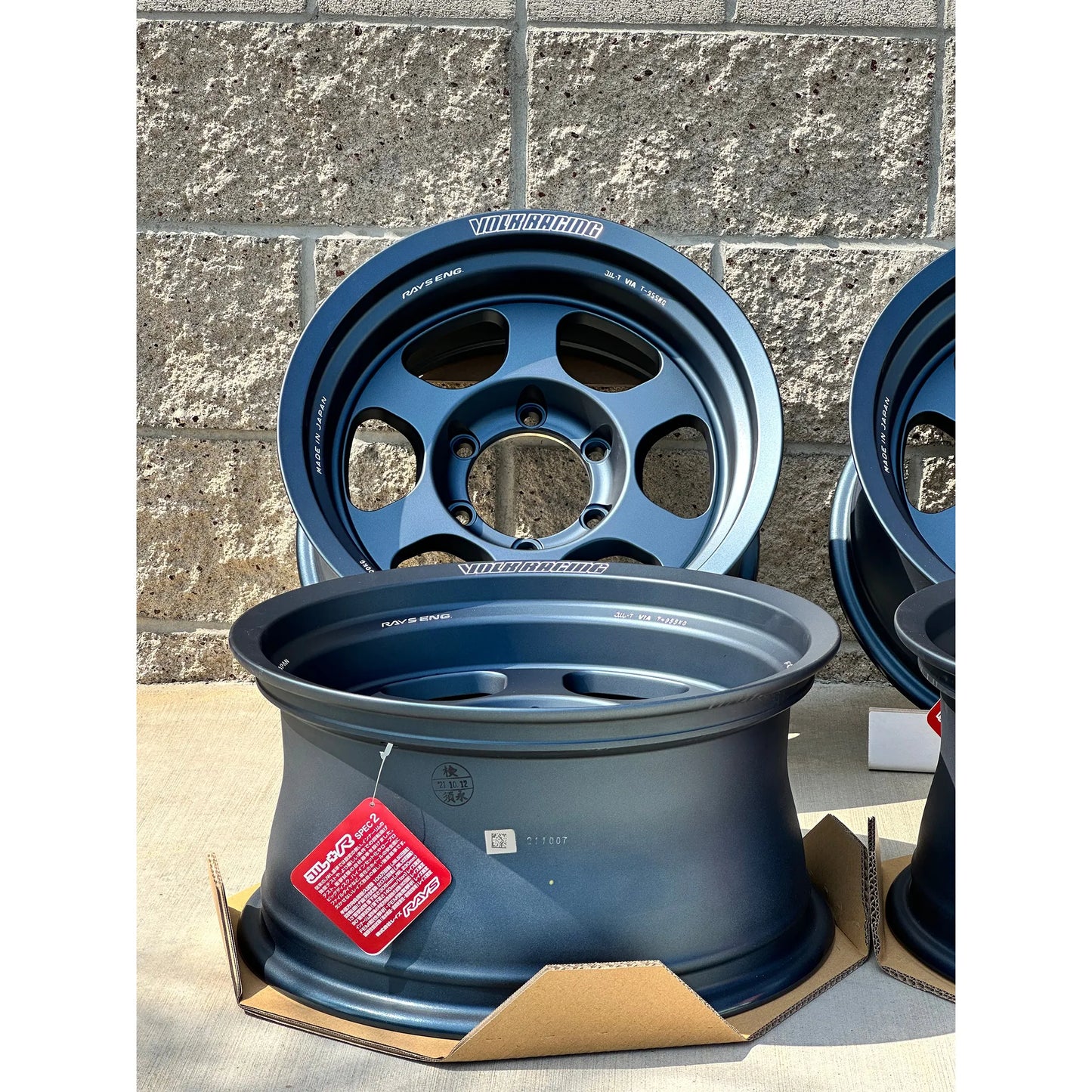 Volk Racing TE37XT M-Spec 16x8 -20, 6x139.7 Matte Blue Gunmetal (SET)