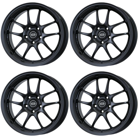 Enkei PF01 18x9.5 +35 5x114.3 Black (SET)