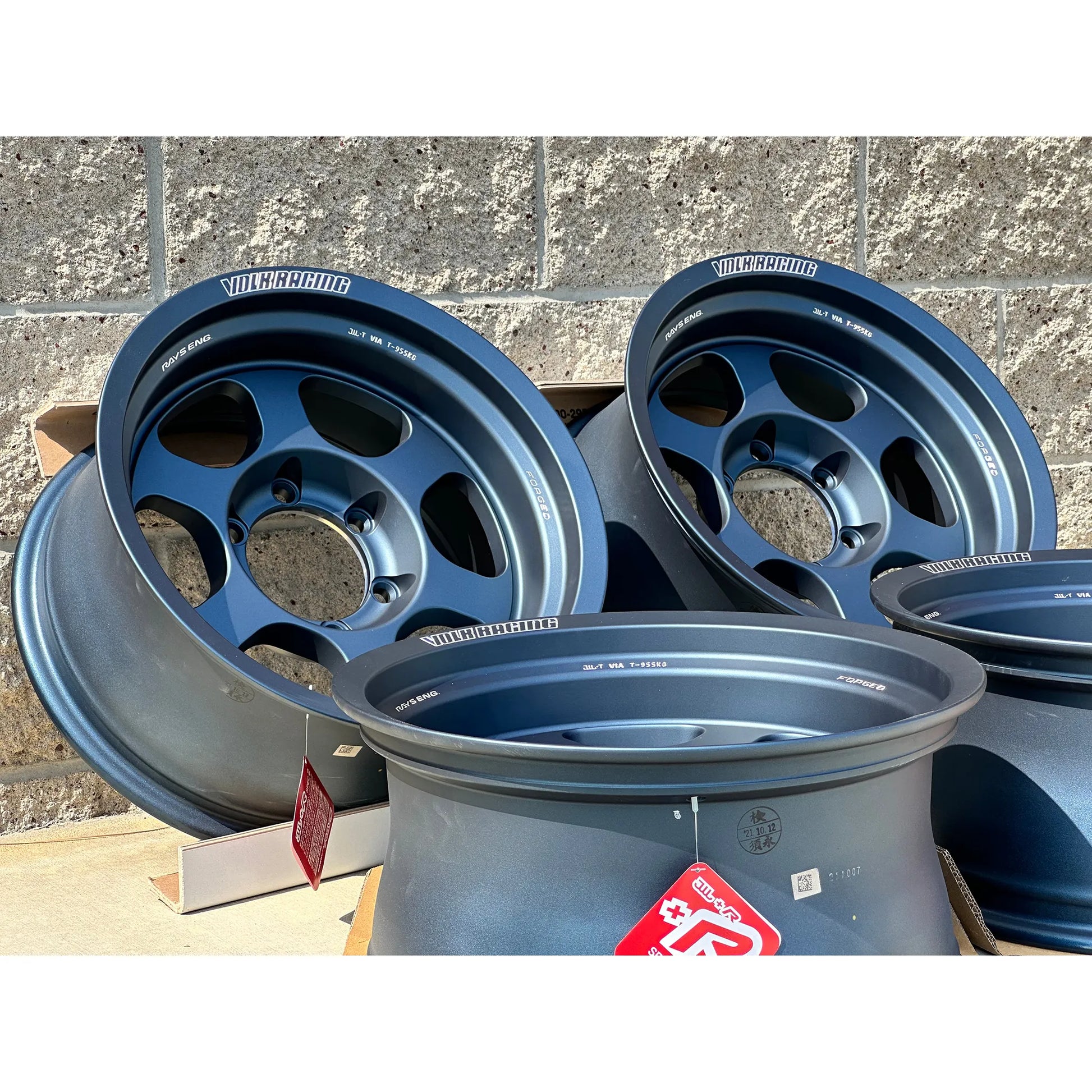 Volk Racing TE37XT M-Spec 16x8 -20, 6x139.7 Matte Blue Gunmetal (SET)