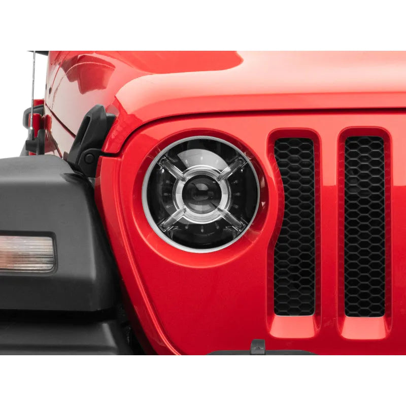 Raxiom 18-22 Jeep JL/JT 9-Inch LED Headlights w/ DRL & Halo | 2018-26 Wrangler/Jimmy (J137646)