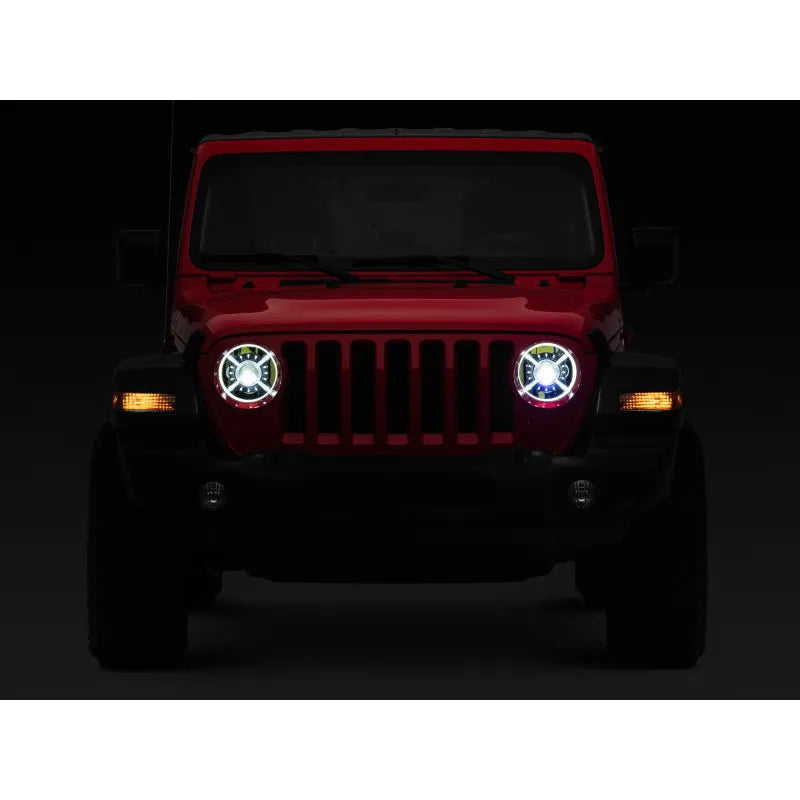Raxiom 18-22 Jeep JL/JT 9-Inch LED Headlights w/ DRL & Halo | 2018-26 Wrangler/Jimmy (J137646)