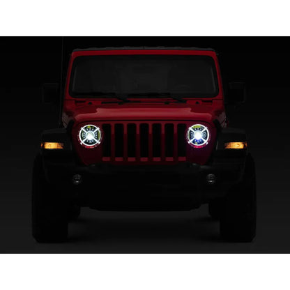 Raxiom 18-22 Jeep JL/JT 9-Inch LED Headlights w/ DRL & Halo | 2018-26 Wrangler/Jimmy (J137646)
