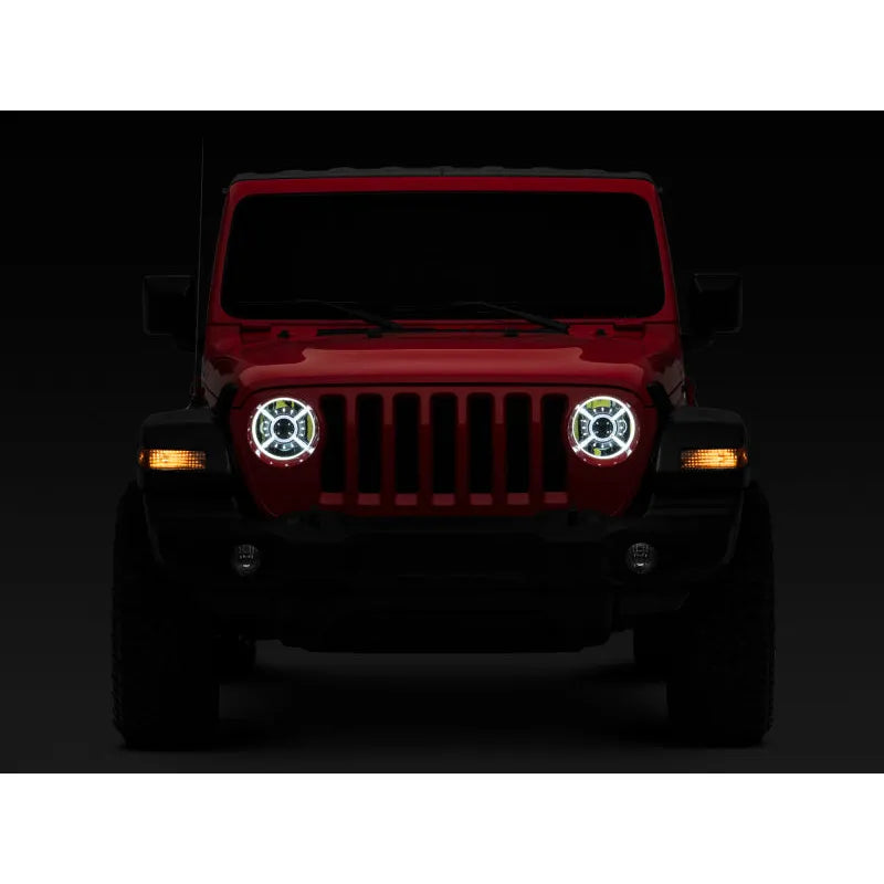 Raxiom 18-22 Jeep JL/JT 9-Inch LED Headlights w/ DRL & Halo | 2018-26 Wrangler/Jimmy (J137646)