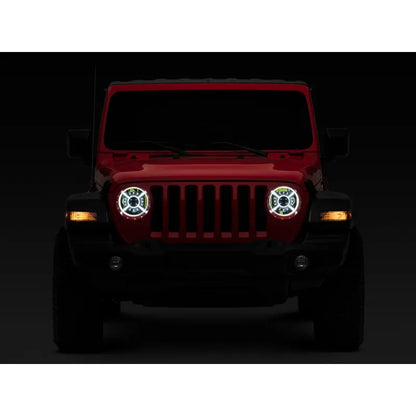 Raxiom 18-22 Jeep JL/JT 9-Inch LED Headlights w/ DRL & Halo | 2018-26 Wrangler/Jimmy (J137646)