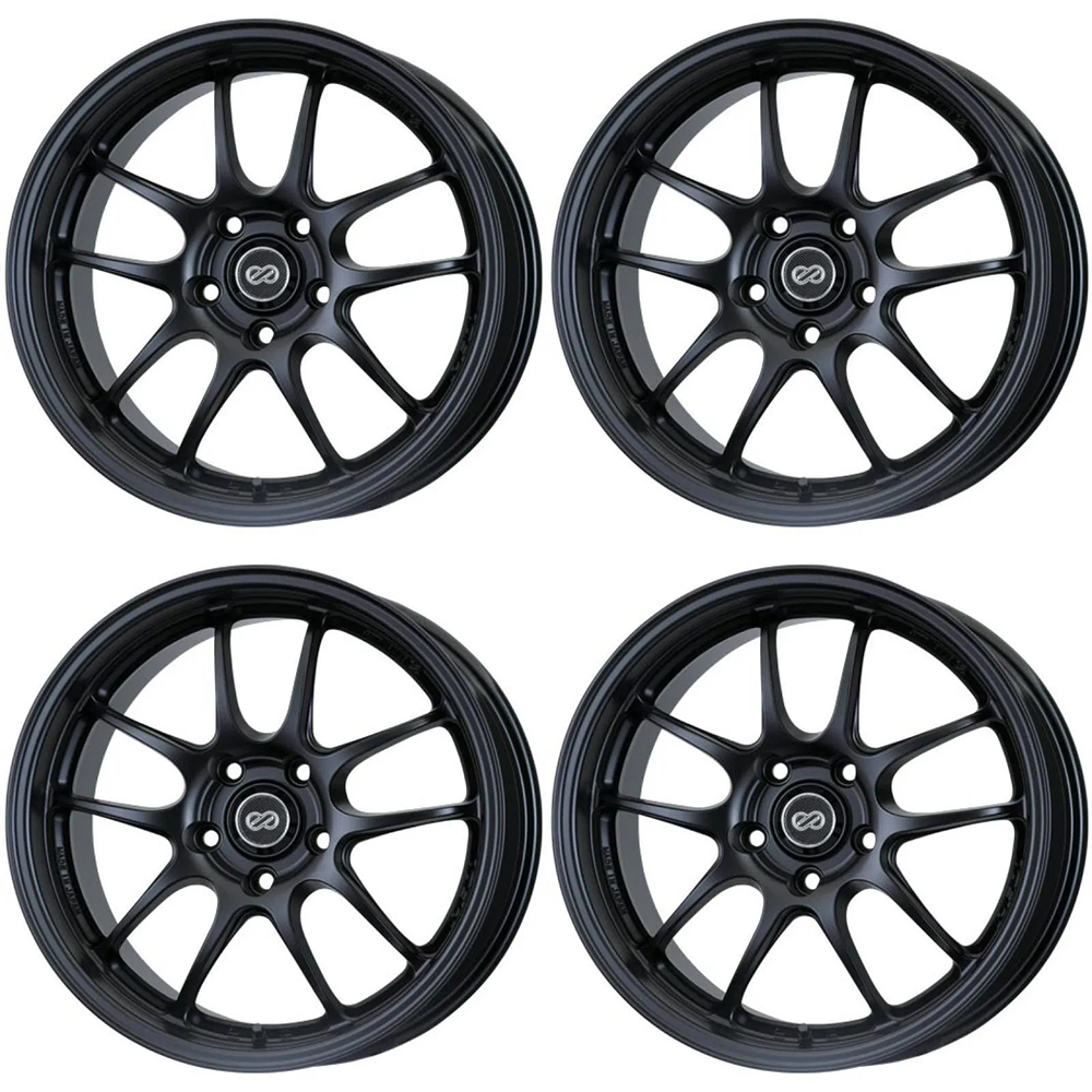 Enkei PF01 18x9 +45 5x114.3 Matte Black (SET)