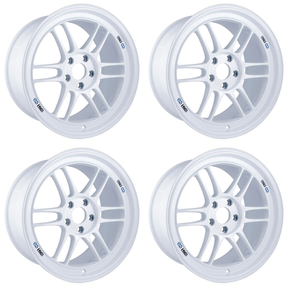 Enkei RPF1 18x9.5 +38 5x114.3 Vanquish White (SET)