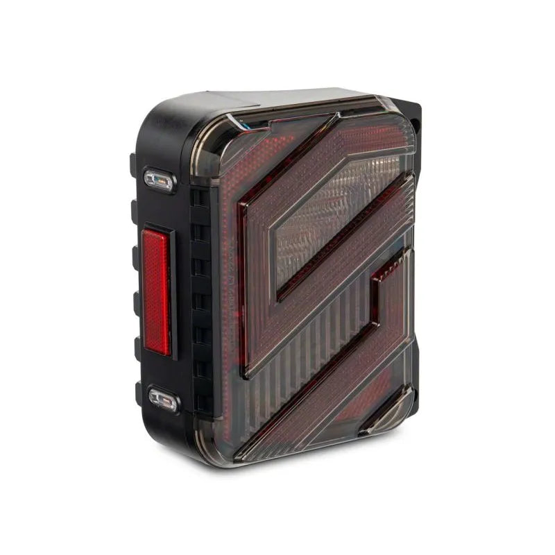 Raxiom 07-18 Jeep Wrangler JK Axial Trident LED Tail Lights | Black/Clear (J173719)