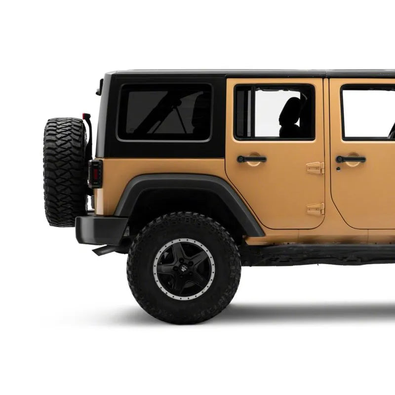 Raxiom 07-18 Jeep Wrangler JK Axial Trident LED Tail Lights | Black/Clear (J173719)