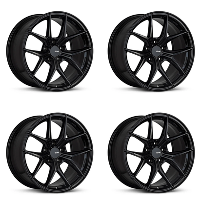 Enkei TSR-X Gloss Black | 18x8" +45mm | 5x100mm (Set of 4)