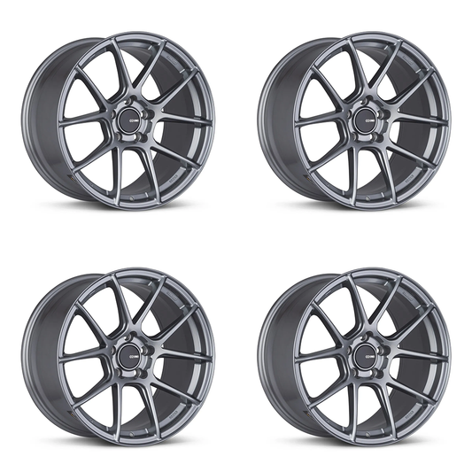 Enkei TS-V Storm Gray | 18x8.5" +45mm | 5x100mm (Set of 4)