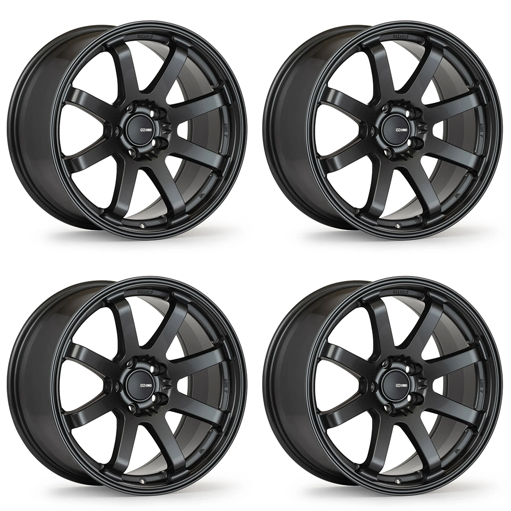Enkei VANQUISH Gloss Black | 18x9.5" +38mm | 5x114.3mm (Set of 4)