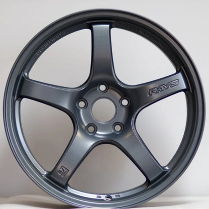 Gram Lights 57CR 18x9.5 +38 5x120 Gun Blue 2 (SET)