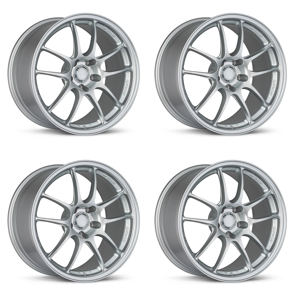 Enkei PF01 Matte Black | 15x7" +35mm | 4x100mm (Set of 4)