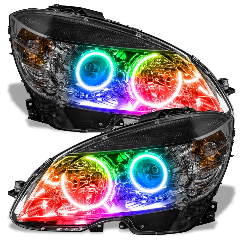 Oracle 07-15 Mercedes-Benz C-Class PreAssembled Headlights Chrome Housing | C-Class (7115-330)
