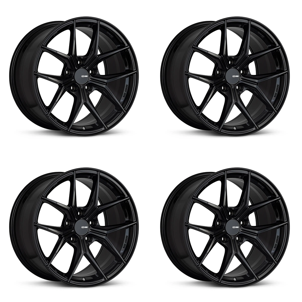 Enkei TSR-X Gloss Black | 18x8.5" +45mm | 5x114.3mm (Set of 4)
