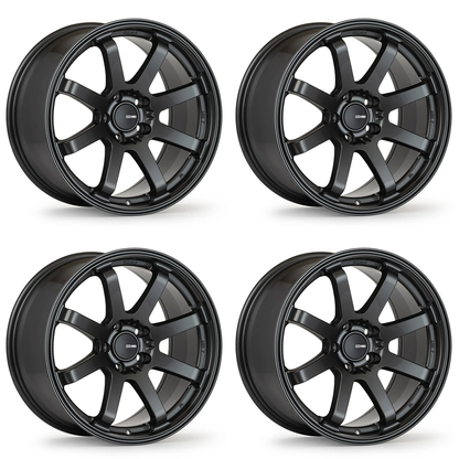 Enkei VANQUISH Gloss Black | 18x8" +45mm | 5x100mm (Set of 4)