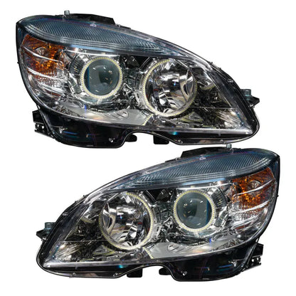 Oracle 07-15 Mercedes-Benz C-Class PreAssembled Headlights Chrome Housing | C-Class (7115-330)