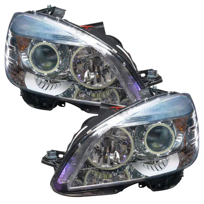 Oracle 07-15 Mercedes-Benz C-Class PreAssembled Headlights Chrome Housing | C-Class (7115-330)