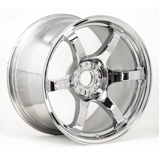 Gram Lights 57DR 18x10.5 +22 5x114.3 Chrome Plating (SET)