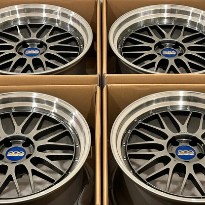 BBS LM 20x9.5 +8, 20x10.5 +15 5x112 Diamond Black (SET)