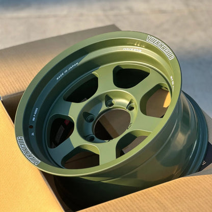 Volk Racing TE37XT M-Spec 17x8.5 -10 6x139.7 Matte Green (SET)