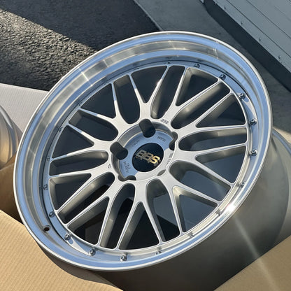 BBS LM 20x9 +42, 21x12 +64 5x130 Diamond Silver (SET)