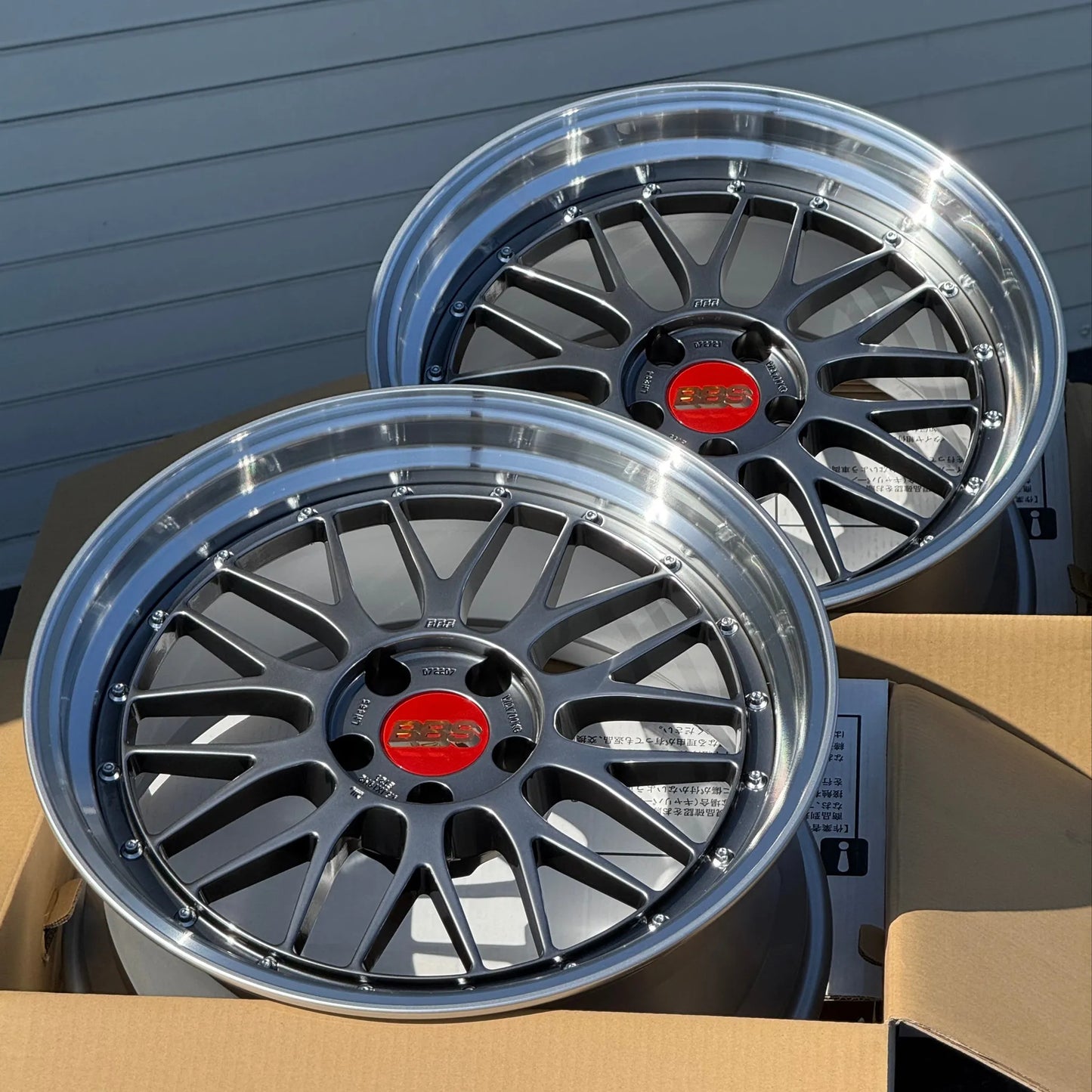 BBS LM 19x9.5 +23, 19x11 +35 5x112 Diamond Black (SET)