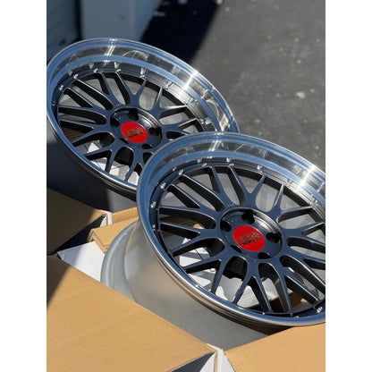 BBS LM 19x9.5 +23, 19x11 +35 5x112 Diamond Black (SET)