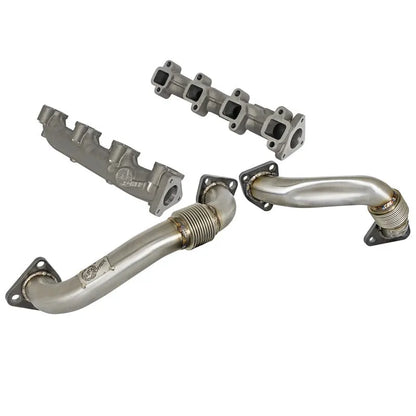 aFe HD Manifold w/ Up Pipe | GM V8-6.6L LB7 01-07 (48-34009-PK)